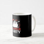 Halloween-Party Birthday Kaffeetasse (VorderseiteRechts)