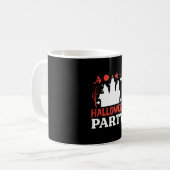 Halloween-Party Birthday Kaffeetasse (Vorderseite Links)