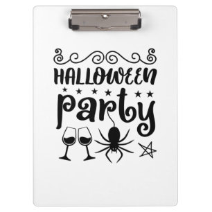 Halloween-Party Birthday Klemmbrett