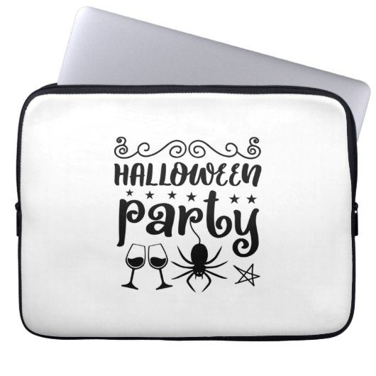 Halloween-Party Birthday Laptopschutzhülle (Vorderseite)
