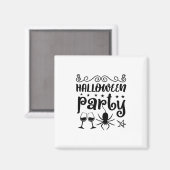 Halloween-Party Birthday Magnet (Vorderseite/Rückseite)