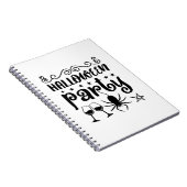 Halloween-Party Birthday Notizblock (Rechte Seite)