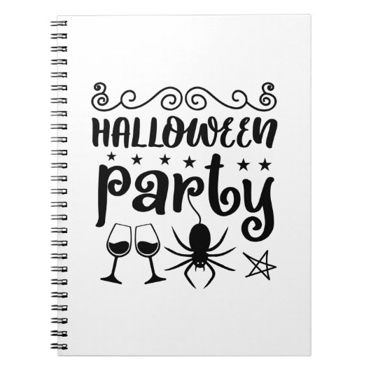 Halloween-Party Birthday Notizblock (Vorderseite)
