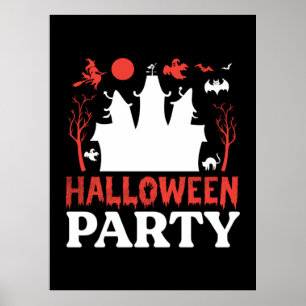 Halloween-Party Birthday Poster