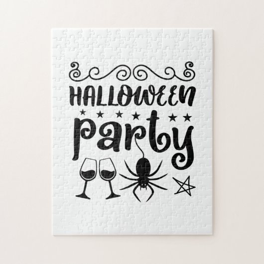 Halloween-Party Birthday Puzzle (Vertikal)