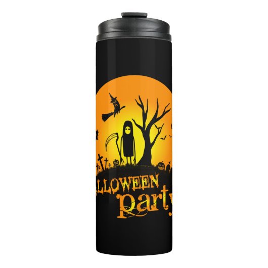 Halloween-Party Birthday Thermosbecher (Vorderseite)