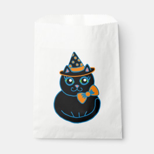 Halloween-Party Black Cat Gefallen Leckerei Bag Geschenktütchen (Vorderseite)