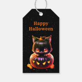Halloween-Party Black Cat Pumpkin Horror Beängstig Geschenkanhänger