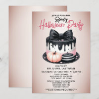 Halloween-Party Black Pink Cake Leckerei Spooky