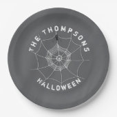 Halloween-Party Black Spider Custom Pappteller (Vorderseite)