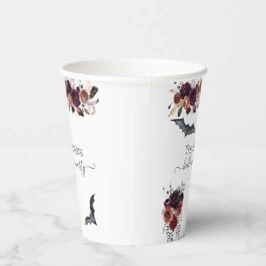 Halloween Party Blumenbäume Blume Pappbecher (Rechts)