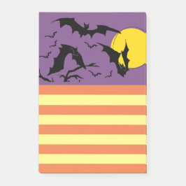 Halloween-Party-BOO-Liste - Fledermäuse Post-it Klebezettel
