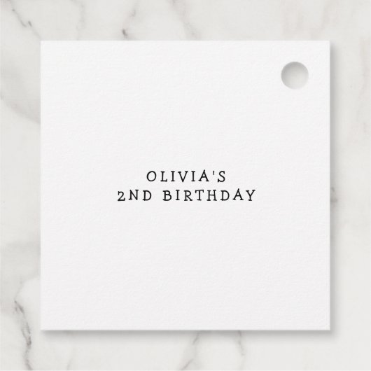 Halloween Party Boujee Ghost Geschenkanhänger (Rückseite)