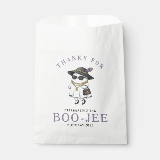 Halloween Party Boujee Ghost Geschenktütchen (Vorderseite)