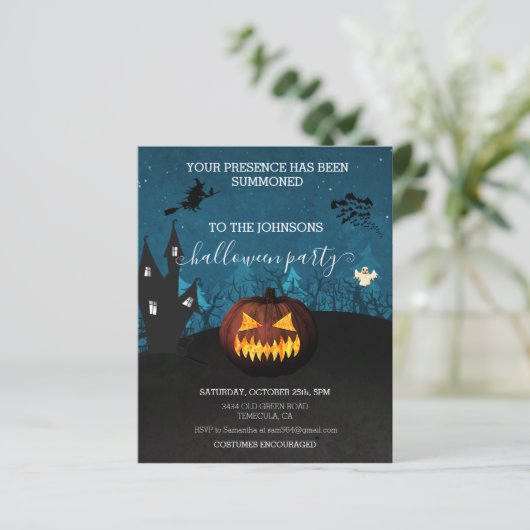 Halloween-Party Budget Pumpkin (Stehend Vorderseite)