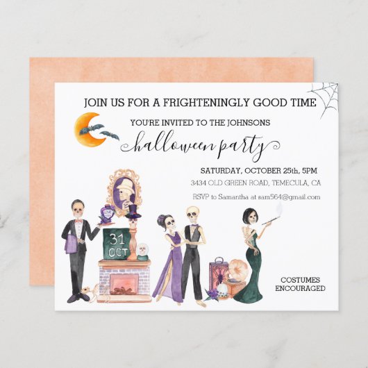 Halloween-Party Budget Skeleton (Vorne/Hinten)