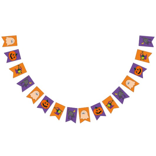 Halloween-Party Bunting Garland Flags Wimpelkette (Alle)