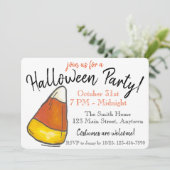 Halloween-Party Candy Corn Einladung (Stehend Vorderseite)