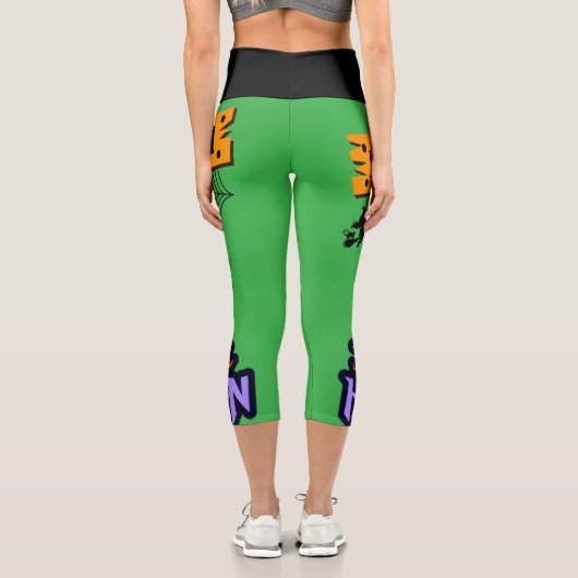Halloween Party Capri Leggings (Rückseite)