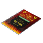 Halloween-Party Cauldron Fire Guest Book Notizblock (Linke Seite)