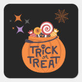 Halloween-Party Collection! Quadratischer Aufkleber (Vorderseite)