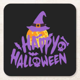 Halloween-Party Collection! Rechteckiger Pappuntersetzer