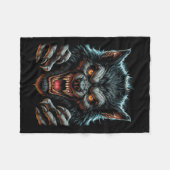 Halloween-Party Costume Angry Werewolf Wolfman Fleecedecke (Vorderseite (Horizontal))