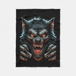 Halloween-Party Costume Angry Werewolf Wolfman Fleecedecke