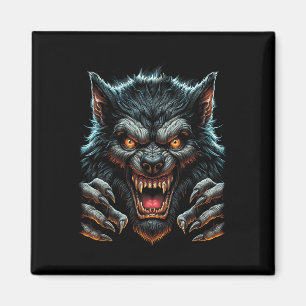 Halloween-Party Costume Angry Werewolf Wolfman Magnet