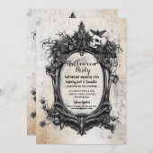 Halloween-Party Creepy Frame Gothday Einladung (Vorne/Hinten)