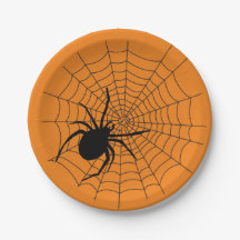 Halloween-Party Creepy Spider Web Orange Black