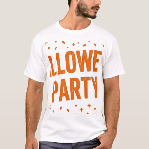 Halloween-Party-Crew Süßigkeiten und Lächeln Stemp T-Shirt