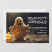 Halloween-Party Das ist ein echter Schrei! Einladung (Rückseite)