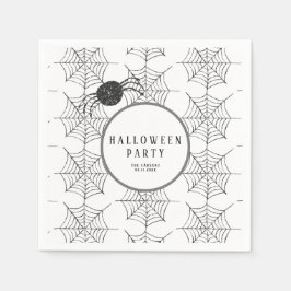 Halloween-Party-Dekorationen Spiders Web Food Serviette