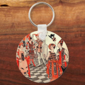 Halloween-Party der 20er Jahre Schlüsselanhänger (Vorderseite)