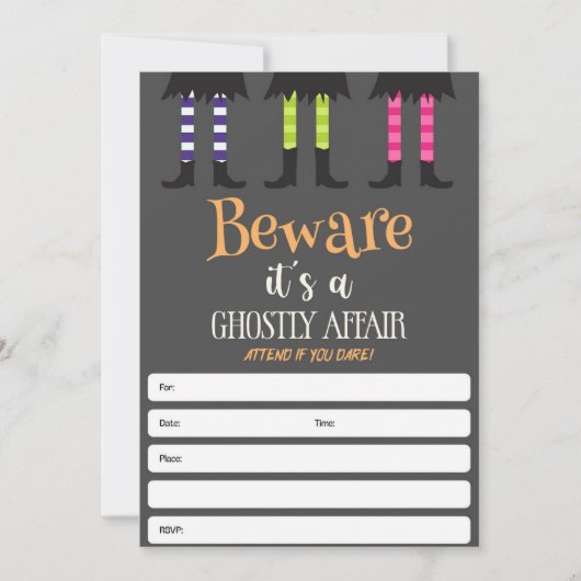 Halloween-Party der Einladung (Vorderseite)