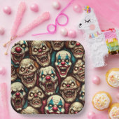 Halloween-Party der entsetzlichen Clowns Pappteller (Party)