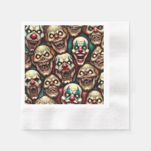 Halloween-Party der entsetzlichen Clowns Serviette