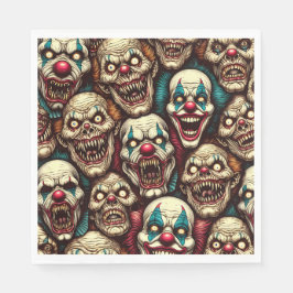 Halloween-Party der entsetzlichen Clowns Serviette