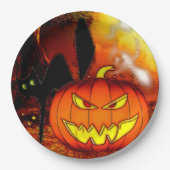 Halloween-Party der Nacht Pappteller (Vorderseite)