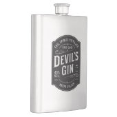 Halloween-Party des Teufels Vintag Flachmann (Rechts)