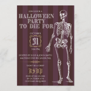 Halloween-Party Die Einladung