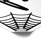 Halloween-Party dieser Art Pfeil rechts Poster (Ecke)