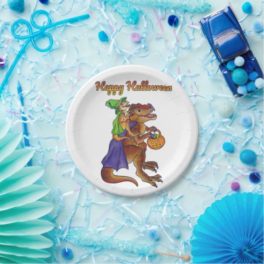Halloween-Party Dinosaurier Papier Teller (Party)