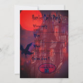 Halloween-Party Dracula Einladung (Rückseite)