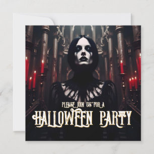 Halloween-Party - Dunkelgotische Einladung