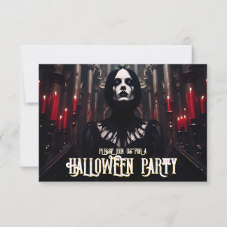 Halloween-Party - Dunkelgotische Einladung
