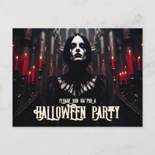 Halloween-Party - Dunkelgotische Einladung