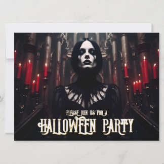Halloween-Party - Dunkelgotische Einladung