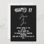 Halloween-Party - Dunkelgotische Einladung (Rückseite)